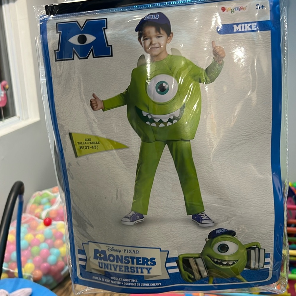 Monsters Inc. Mike Wizowski costume in 3T
